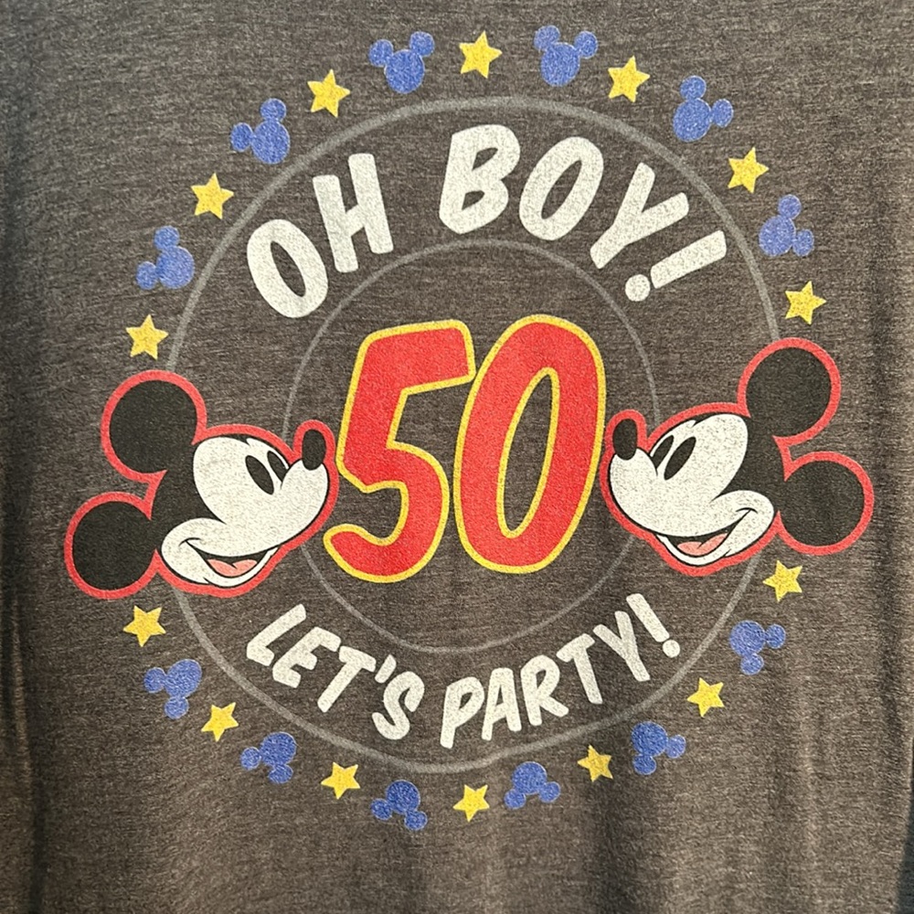Disney/Mickey Mouse - Men’s Dark Grey Tee, Size XL